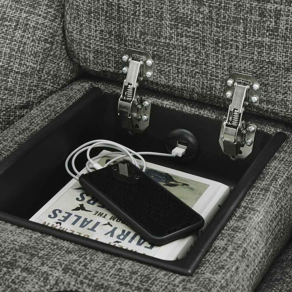 Signature Design by Ashley Goalie 6-Piece Manual Reclining Curved Sectional in Pewter, , large
