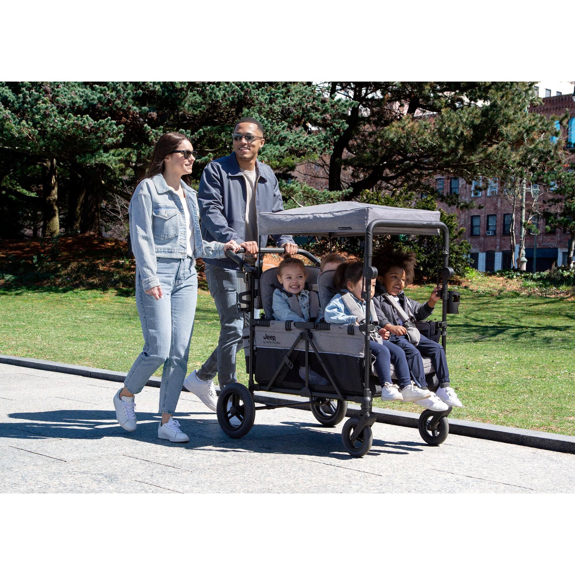 4 seat wagon stroller discount
