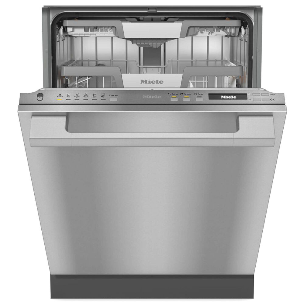 Miele 24" Built-In Fully Integrated Smart Dishwasher with Bar Handle in Stainless Steel, , large