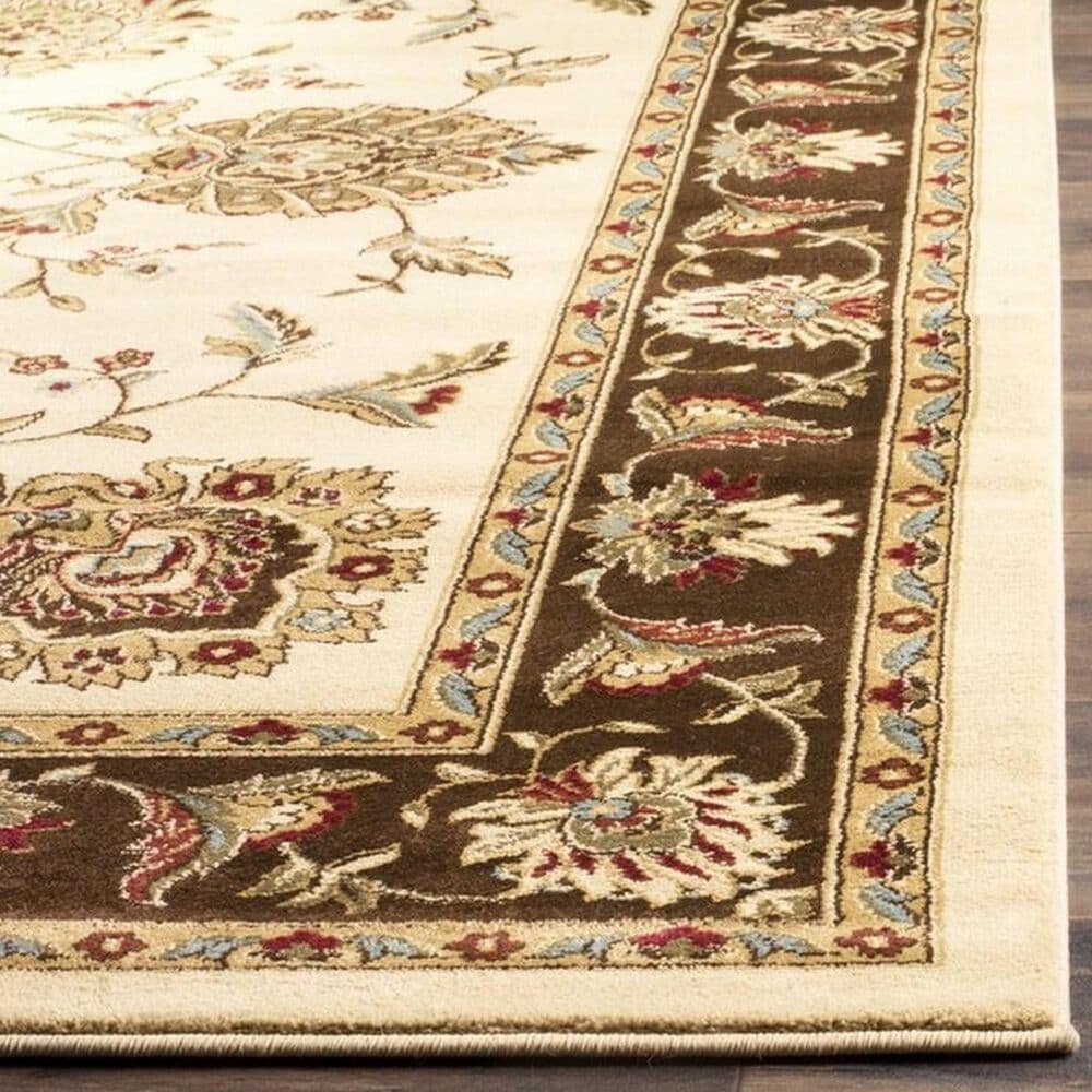 Safavieh Lyndhurst LNH555 2&#39;3&quot; x 12&#39; Ivory and Brown Runner, , large