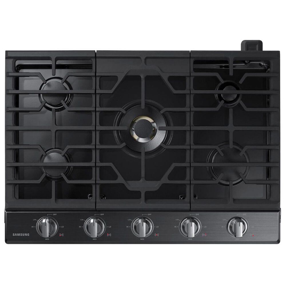 Samsung 30" Gas Cooktop in Black Stainless Steel, Black, large
