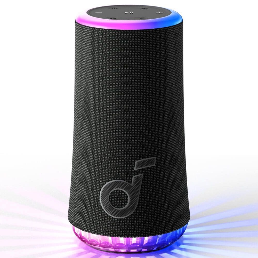 Anker Soundcore Glow Portable Wireless Bluetooth Speaker in Black, , large