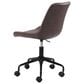 Zuo Modern Byron Office Chair in Brown and Black, , large