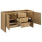 James Martin Vanities Hudson 60" Double Bathroom Vanity in Light Natural Oak with 3 cm White Zeus Quartz Top and Rectangular Sinks, , large