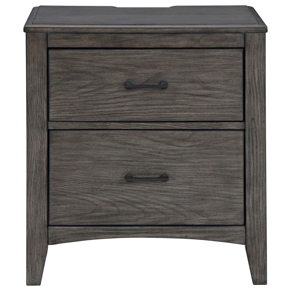Ashley Montillan King Panel Bed and Two Nightstands in Grayish Brown, , large