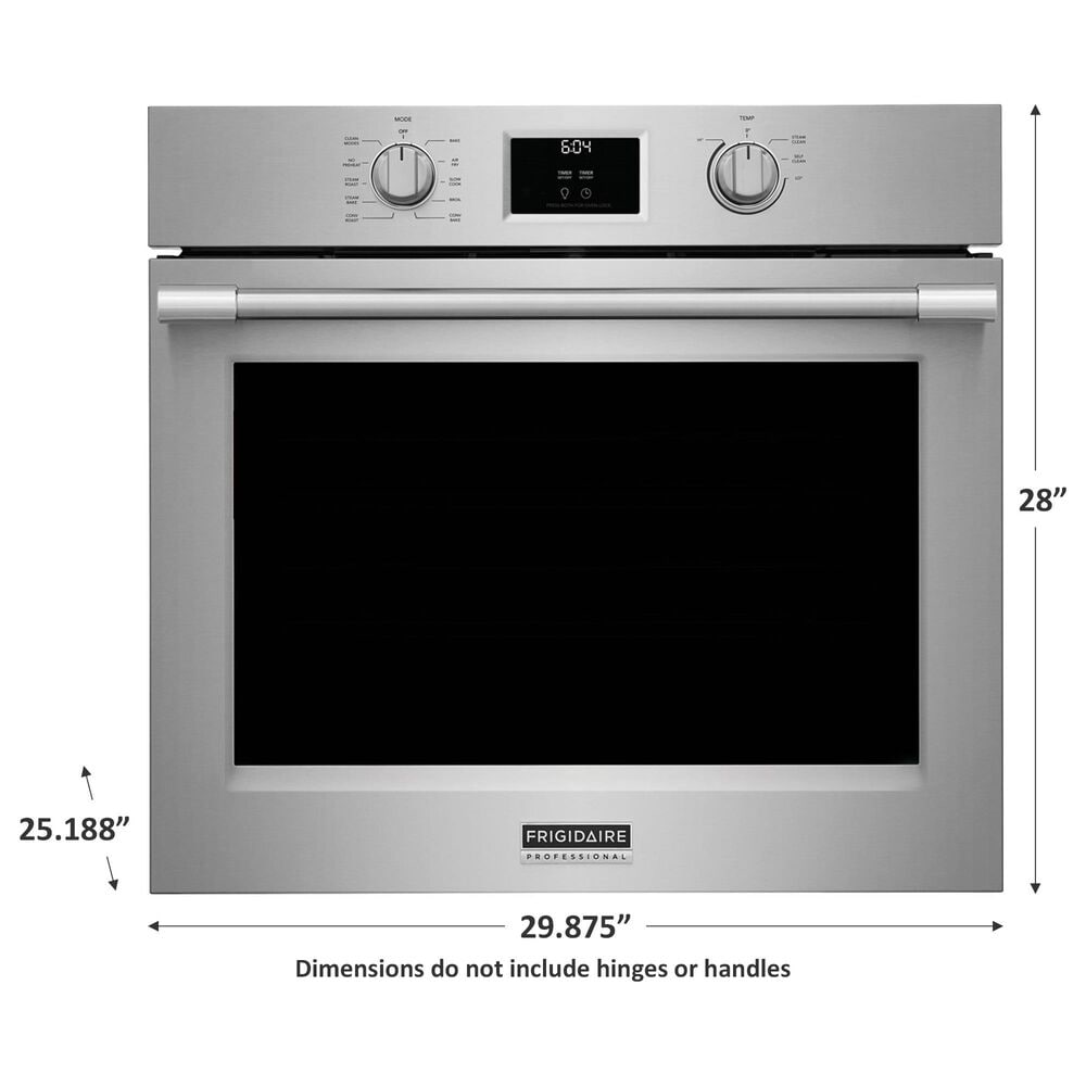 Frigidaire Professional 30&quot; Single Wall Oven with No Preheat + Air Fry in Stainless Steel, , large