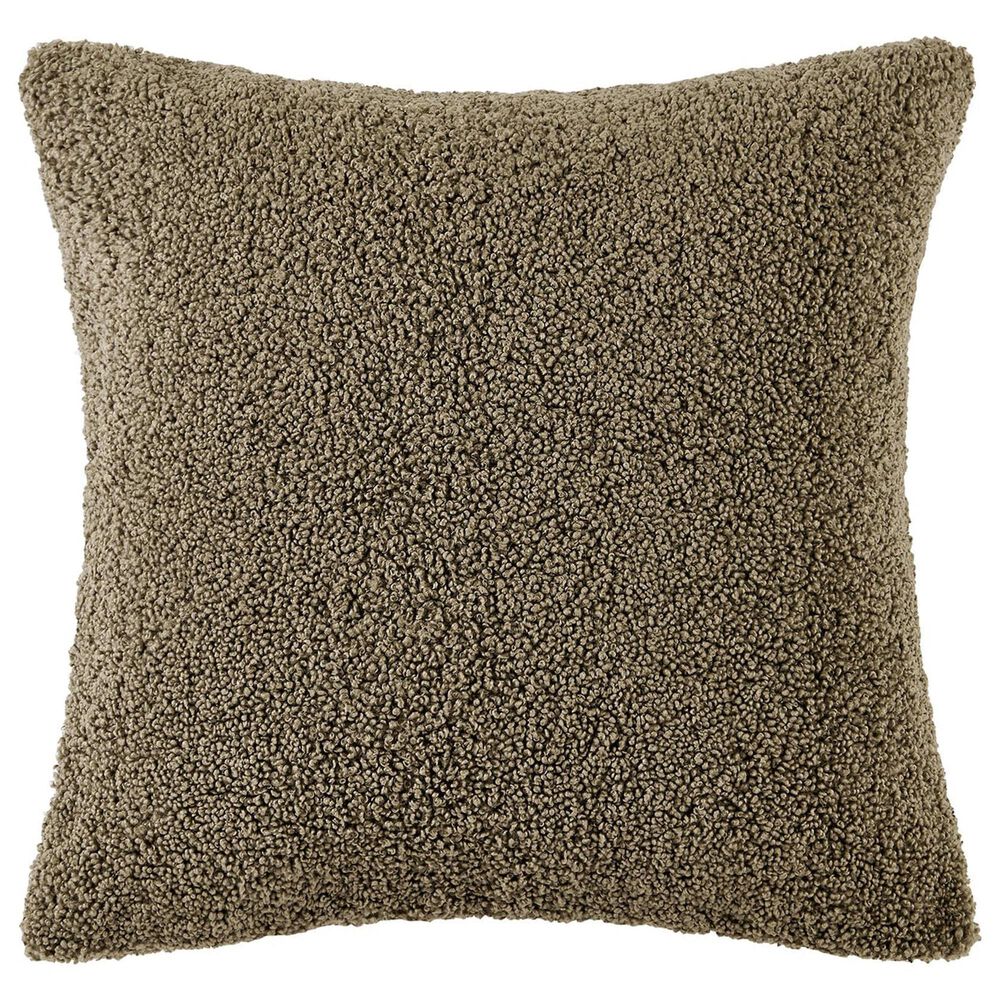 HiEnd Accents Teddy 18" x 18" Throw Pillow in Dark Oak, , large