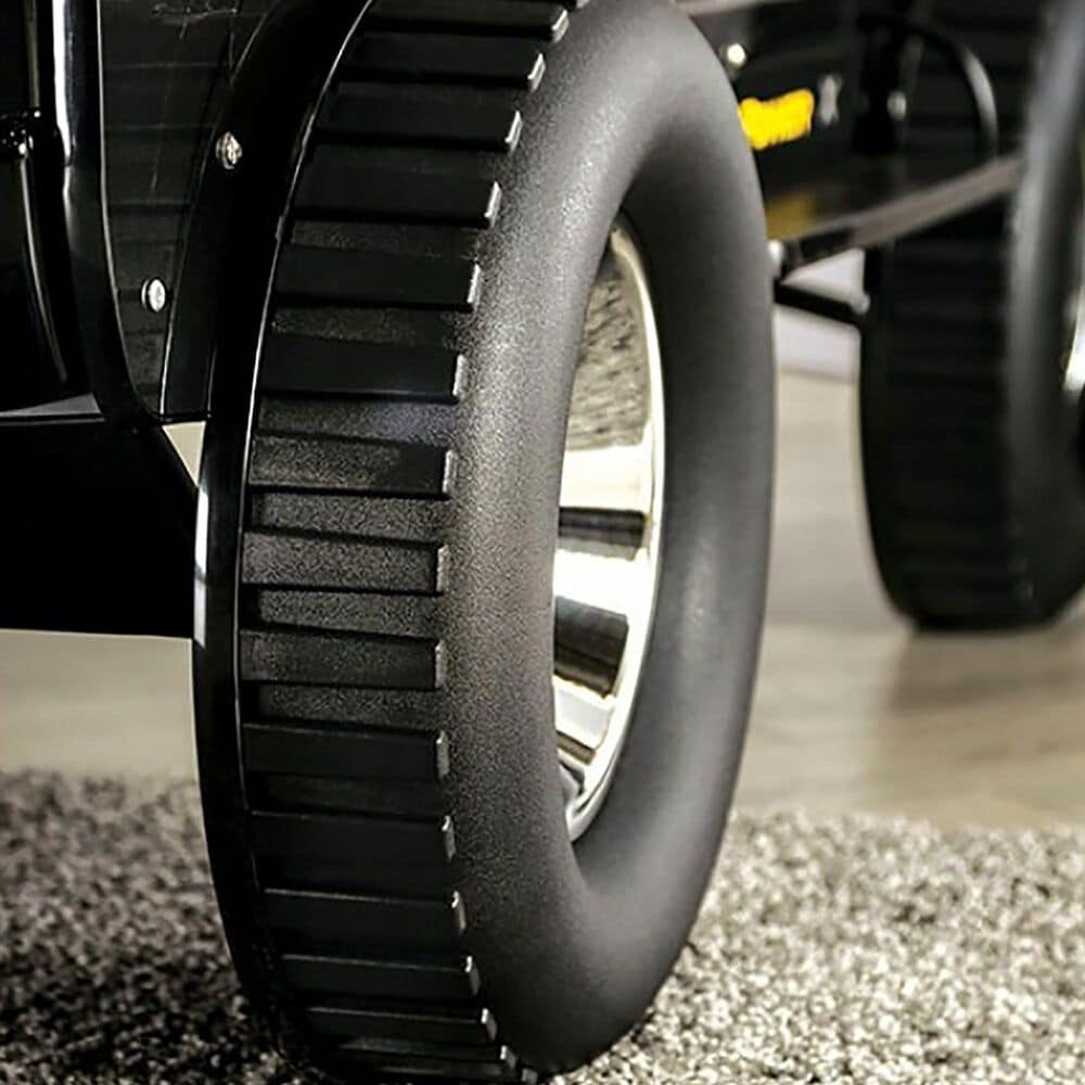 Furniture of America Speed Jump Twin Bed in Black, Silver and Yellow with LED Lights, , large