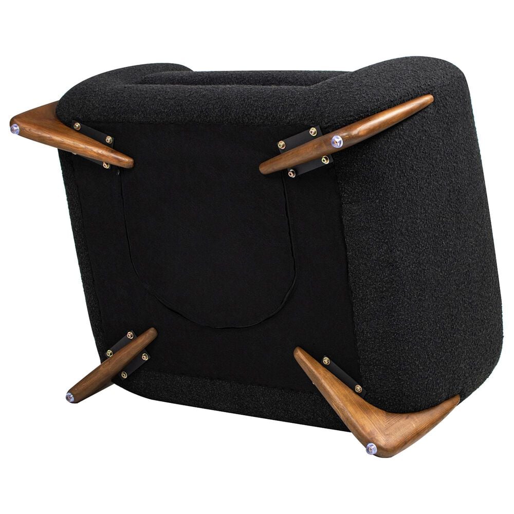 Jennifer Taylor Home Alpine Accent Arm Chair in Ebony Black, , large