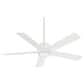 Minka-Aire Stout 54" Ceiling Fan with LED Light Kit in Flat White, , large