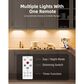HOMLUX 9" 1-Light Under Cabinet Light Bar with Warm White LED in White and Silver (Set of 3), , large