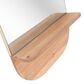 Zuo Modern Meridian Mirror in Gold and Brown, , large