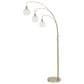 Flair Industries 93" Steel Floor Lamp in Warm Brushed Steel, , large