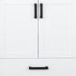 Lexora Home Ziva 60" Double Bathroom Vanity in White with 2 cm White Quartz Top and Rectangular Sinks, , large