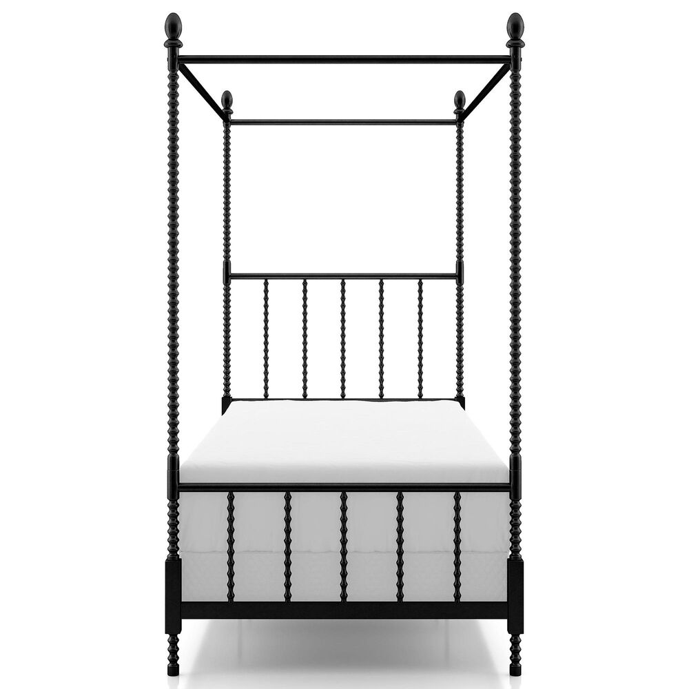 Furniture of America Elliot Twin Canopy Bed in Black, , large