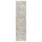 Surya Dresden Medium Gray, White, Light Slate, Gray, Mustard and Denim 2"7" x 7"3" Runner, , large