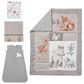 Lambs and Ivy Animals 4-Piece Nursery Crib Bedding Set in Beige, , large