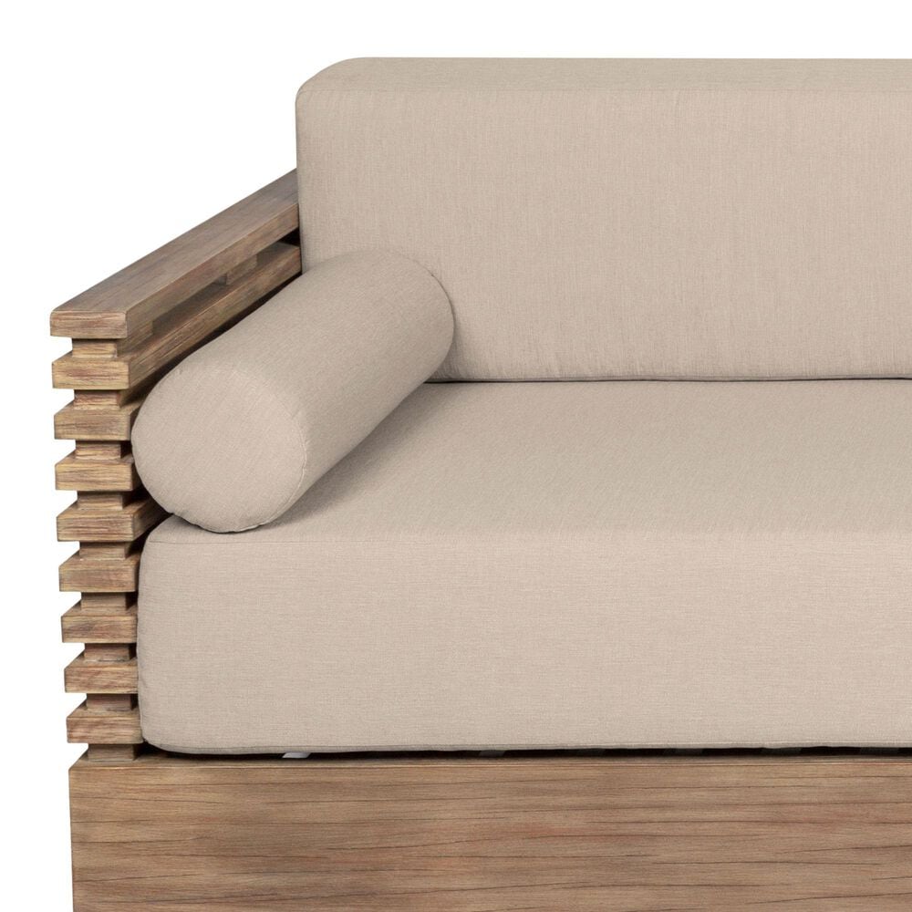 Armen Living Vivid 4-Piece Patio Conversation Set in Eucalyptus/Taupe, , large