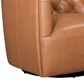 Italiano Furniture Cambria Mira Swivel Chair in Caramel Brown (Set of 2), , large