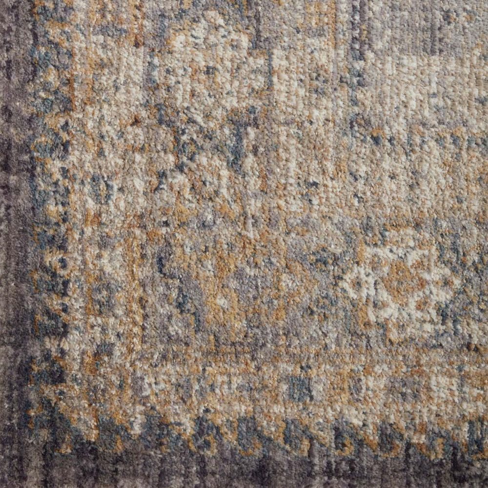 Magnolia Home Janey JAY-02 5&#39;3&quot; x 7&#39;8&quot; Slate and Gold Area Rug, , large