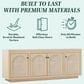 Walker Edison Sasha 70" TV Stand in Coastal Oak, , large