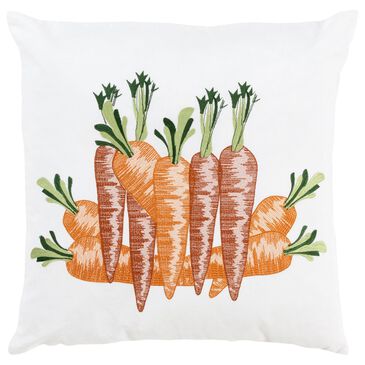 Rizzy Home 20" x 20" Down Filled Throw Pillow in Orange, Neutral and Green, , large