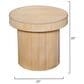 Splendor Living Vantage Bamboo Accent Side Table in Natural, , large