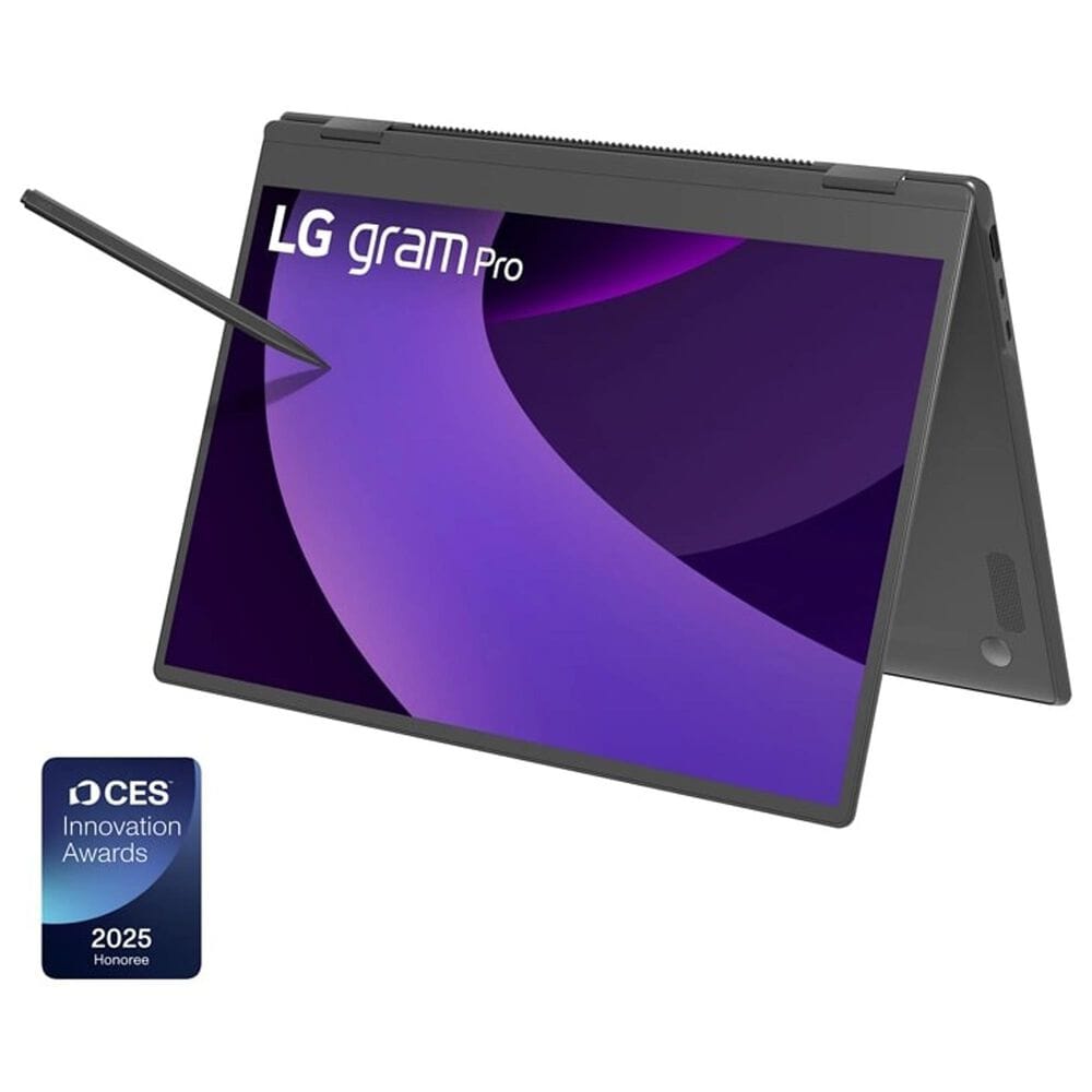 LG Gram Pro 16&quot; 2-in-1 Thin and Lightweight Laptop | Intel Core Ultra 7 255H - 16GB RAM - Intel Arc Graphics - 1TB SSD in Black, , large