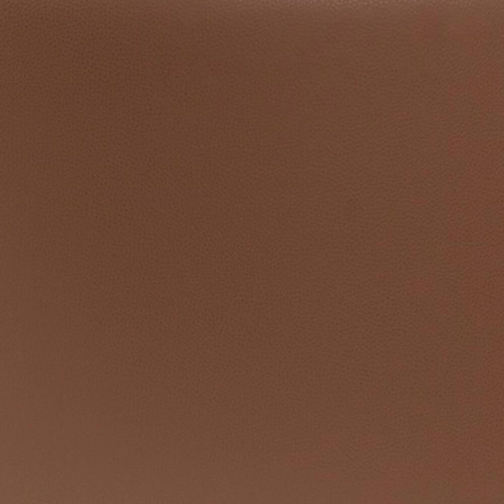 Jaxx Candler Faux Leather Ottoman in Walnut, , large