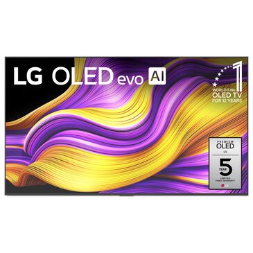 LG 65" Class G5 Series OLED evo AI 4K with Supplied Wall Mount in Black - Smart TV, , large