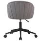 Impressions Vanity Taylor Swivel Vanity Chair with Dark Grey Cushion in Black, , large