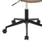 Lumisource Vintage Mod Office Chair with Light Grey Cushion in Walnut and Black, , large