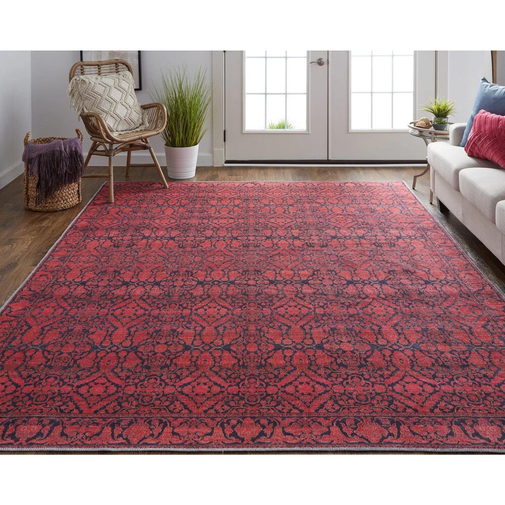 Feizy Voss 5&#39;3&quot; x 7&#39;6&quot; Pink Area Rug, , large