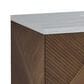 James Martin Vanities Marcello 48" Single Bathroom Vanity in Chestnut with 3 cm Arctic Fall Solid Surface Top and Rectangular Sink, , large