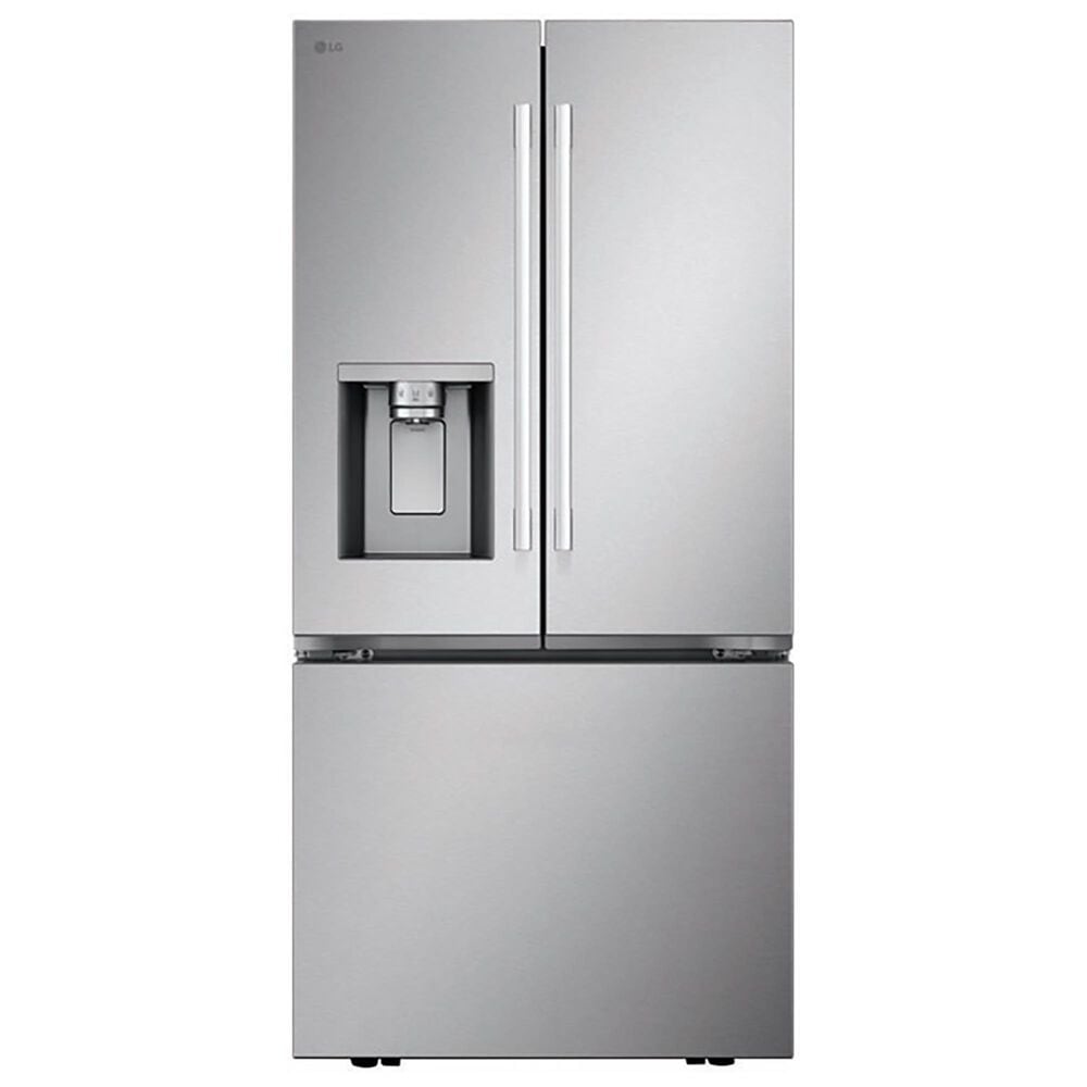 LG 20.2 Cu. Ft. 3-Door French Door Refrigerator in Stainless Steel, , large