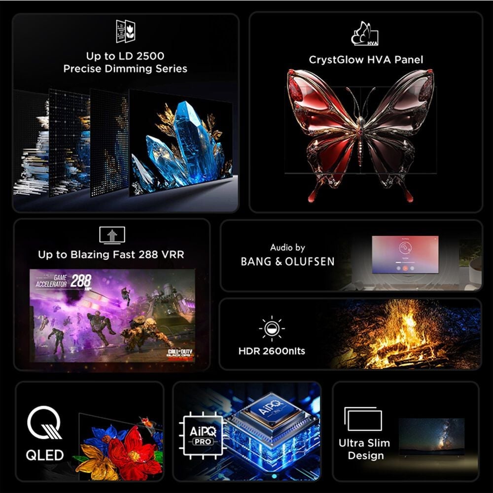 TCL 65&quot; Q Series 4K UHD HDR QD-Mini LED Smart TV with Google TV  65QM7K, , large