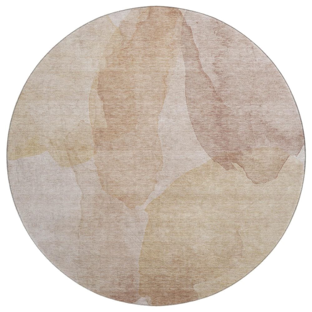 Dalyn Rug Company Ravenna RN12 8" Round Coral Area Rug, , large