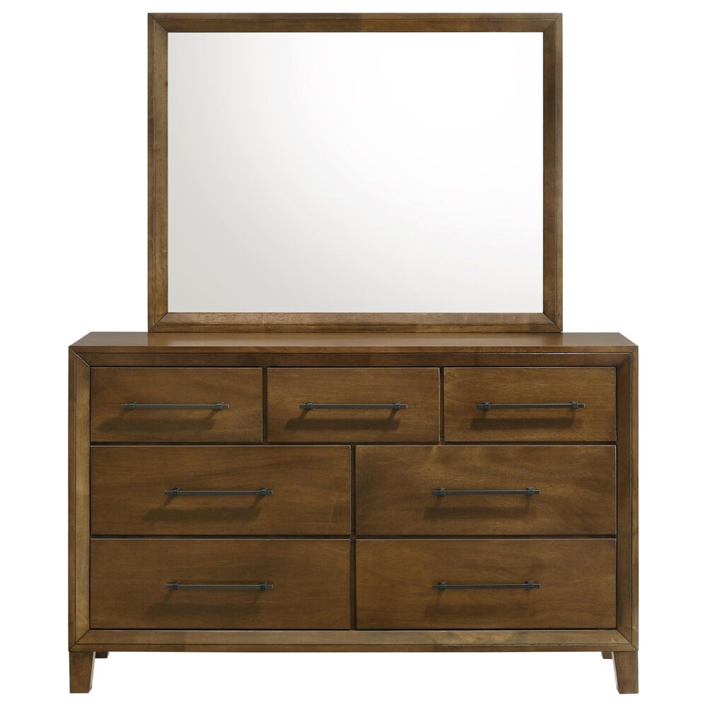 New Heritage Ballard 4 Piece Wood Queen Panel Bedroom Set in Walnut, , large