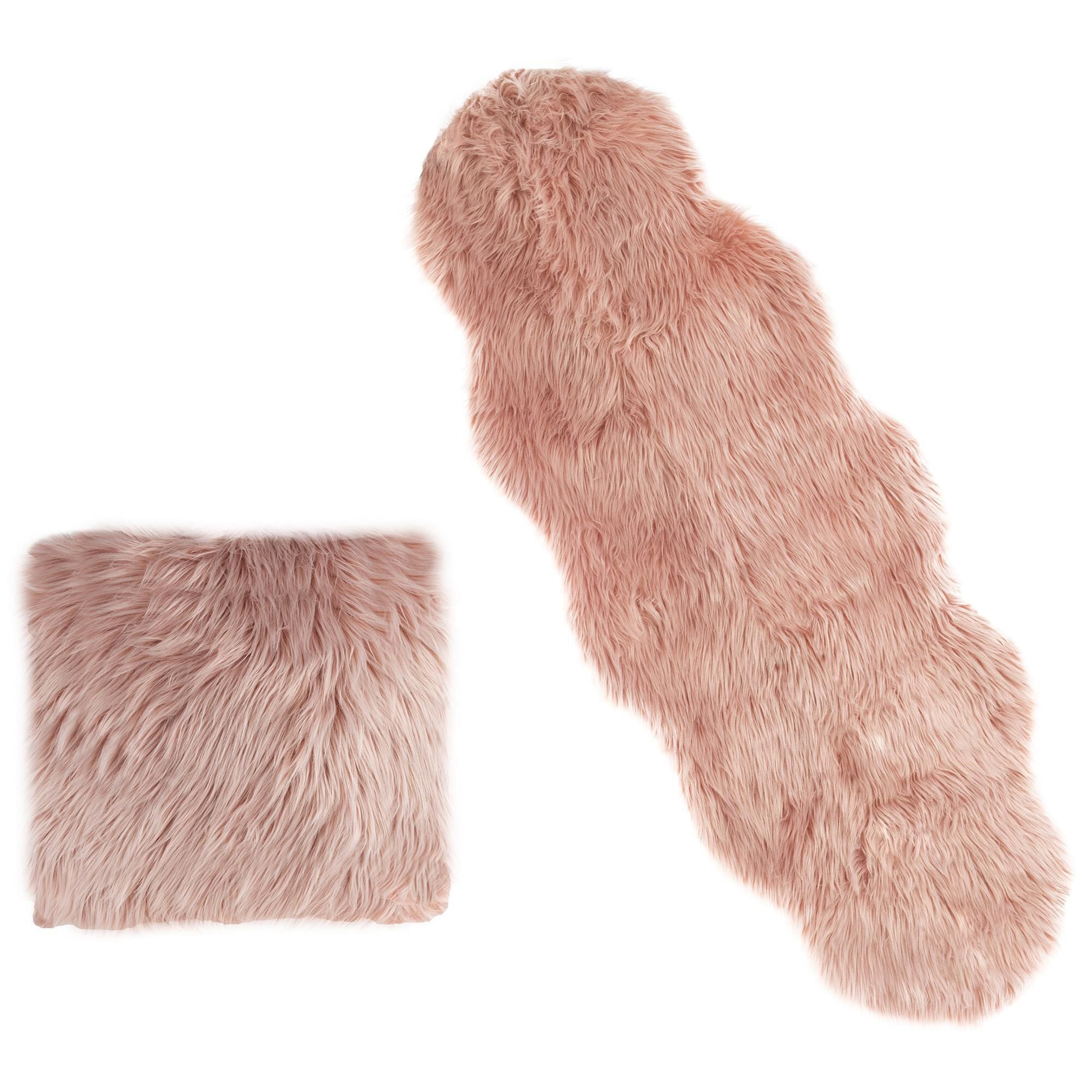 Blush online pillows fur