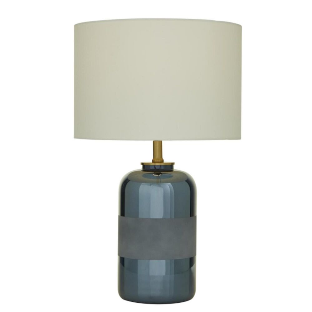 Maple and Jade Blue Ceramic Table Lamp, , large