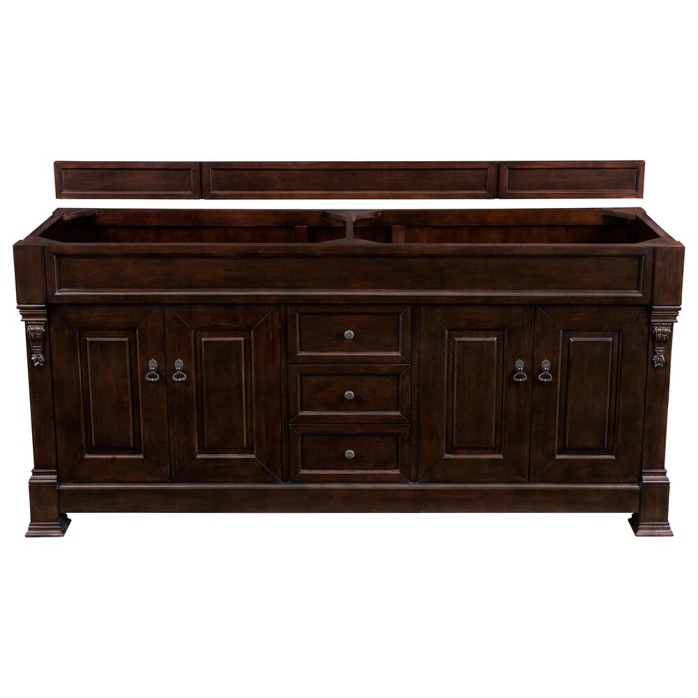 James Martin Brookfield 72" Double Vanity Cabinet in Burnished Mahogany, , large