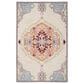 Safavieh Micro-Loop 5" x 8" Beige and Orange Area Rug, , large