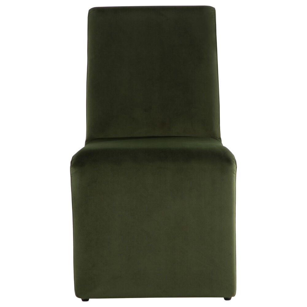 Club Collection By Sunpan Cascata Side Chair in Moss Green, , large