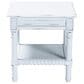 Baxton Studio Jeanne End Table with 1-Shelf in White, , large