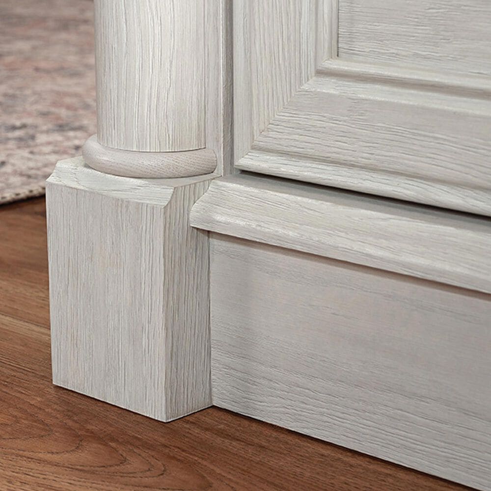 Sauder Palladia L-Shaped Desk in Glacier Oak and Rosso Slate, , large