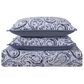Pem America Indienne 3-Piece King Paisley Quilt Set in Navy and White, , large