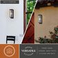Vaxcel Burr Ridge 1-Light Outdoor Wall Sconce in Matte Black, , large