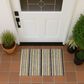 Dalyn Rug Company Soft Essentials Striped Honey 1"8" x 2"6" Indoor/Outdoor Area Rug, , large