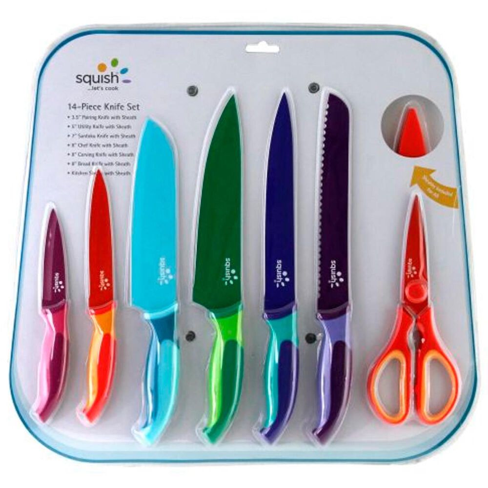 Robinson Home Squish 14-Piece Cutlery Set with Assorted Colors , , large