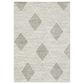 Oriental Weavers Cambria Lattice 1"10" x 7"6" Grey Runner, , large